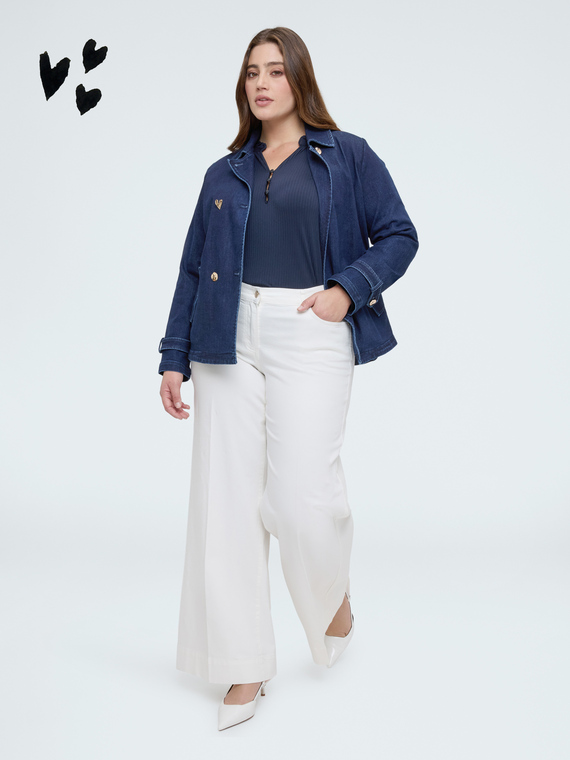 Pantalon Wide Leg en coton