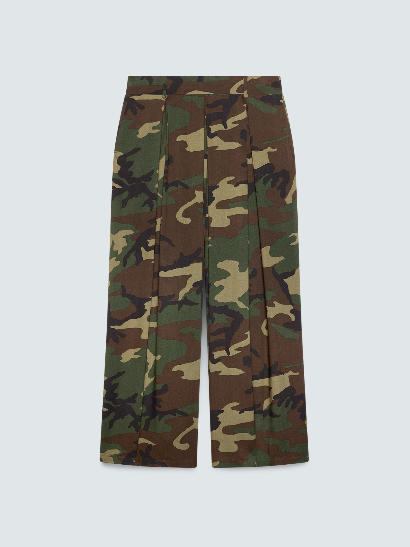 Camouflage palazzo pants image number 4
