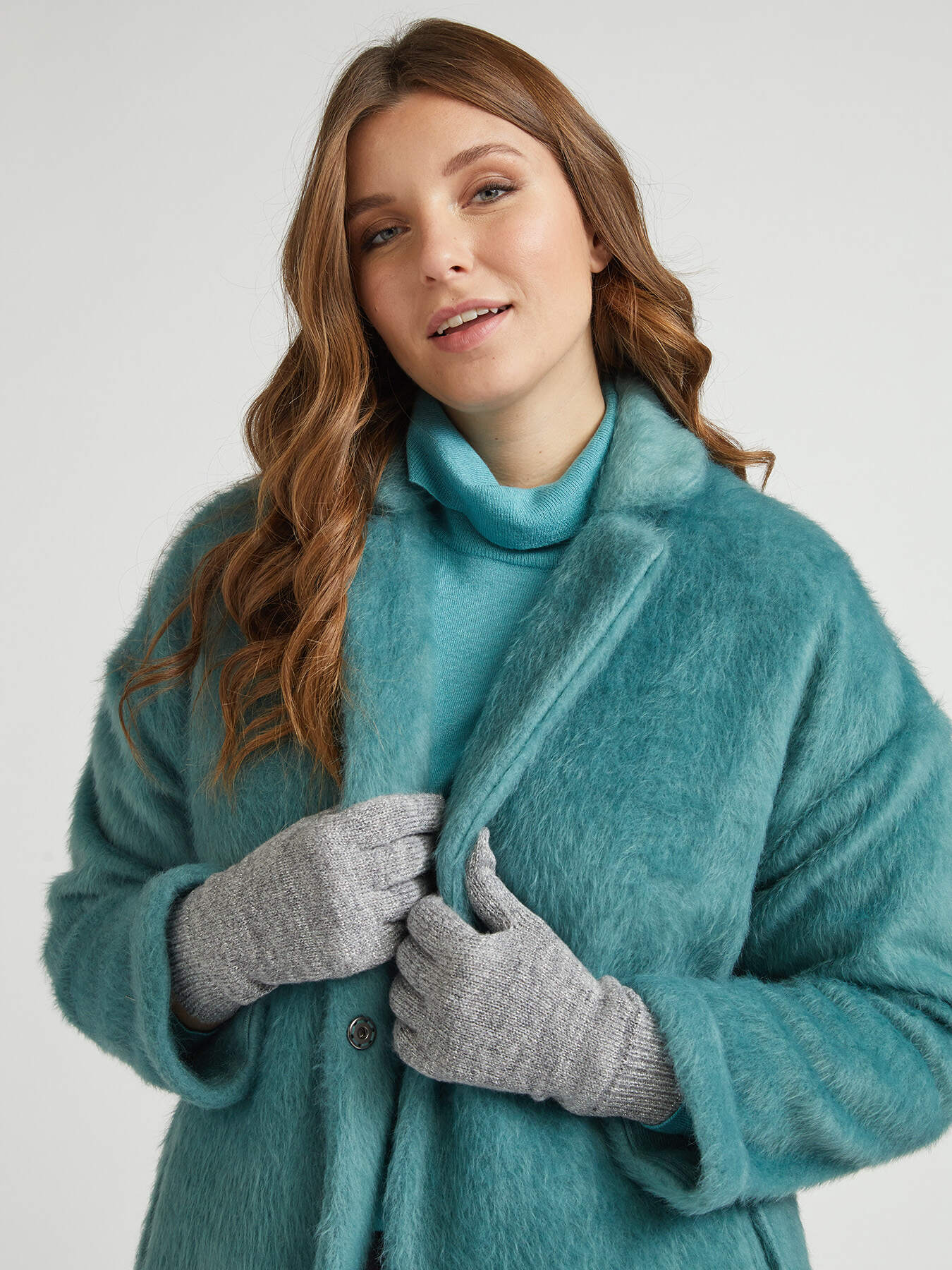 Tricot lurex gloves image number 0