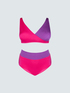 Gekreuzter Color-Block-Bikini image number 4