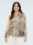 Bluse aus Georgette mit Paisley-Druck image number 2