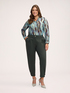 Crepon blouse with all-over print image number 2