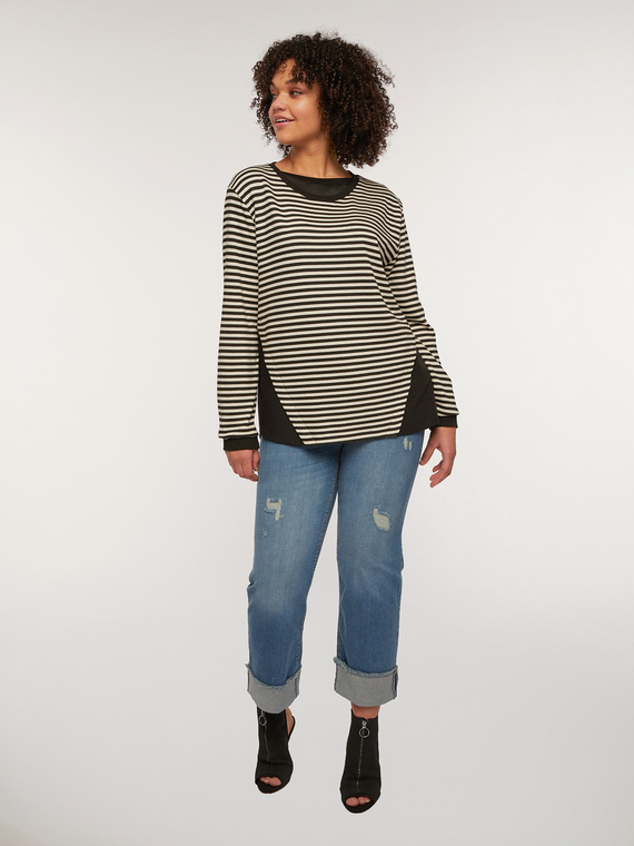 Fiorella Rubino Felpa a righe Donna