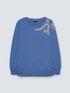 Sweat-shirt avec broderie feuillage image number 3