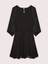 Short flared dress in georgette image number 4