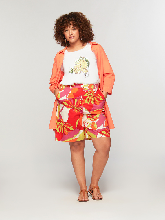 Fiorella Rubino Pantaloni corti dalla stampa floreale Donna