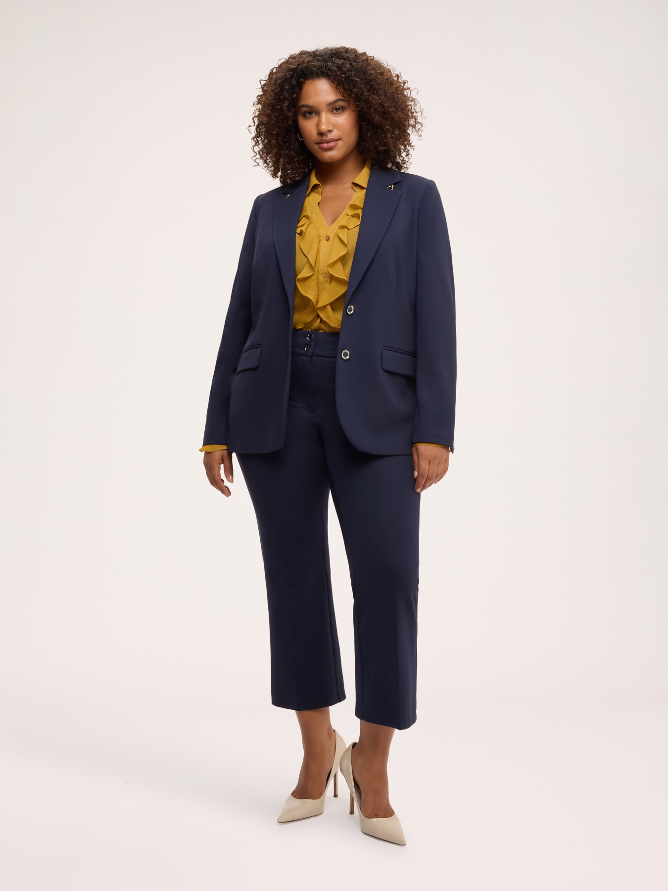 Kick Flare Trousers in Punto Milano image number 2