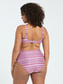 Bikini deux pi&egrave;ces avec imprim&eacute; multicolore et lacets image number 2