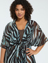 Zebra-Kaftan mit Unterrock image number 2