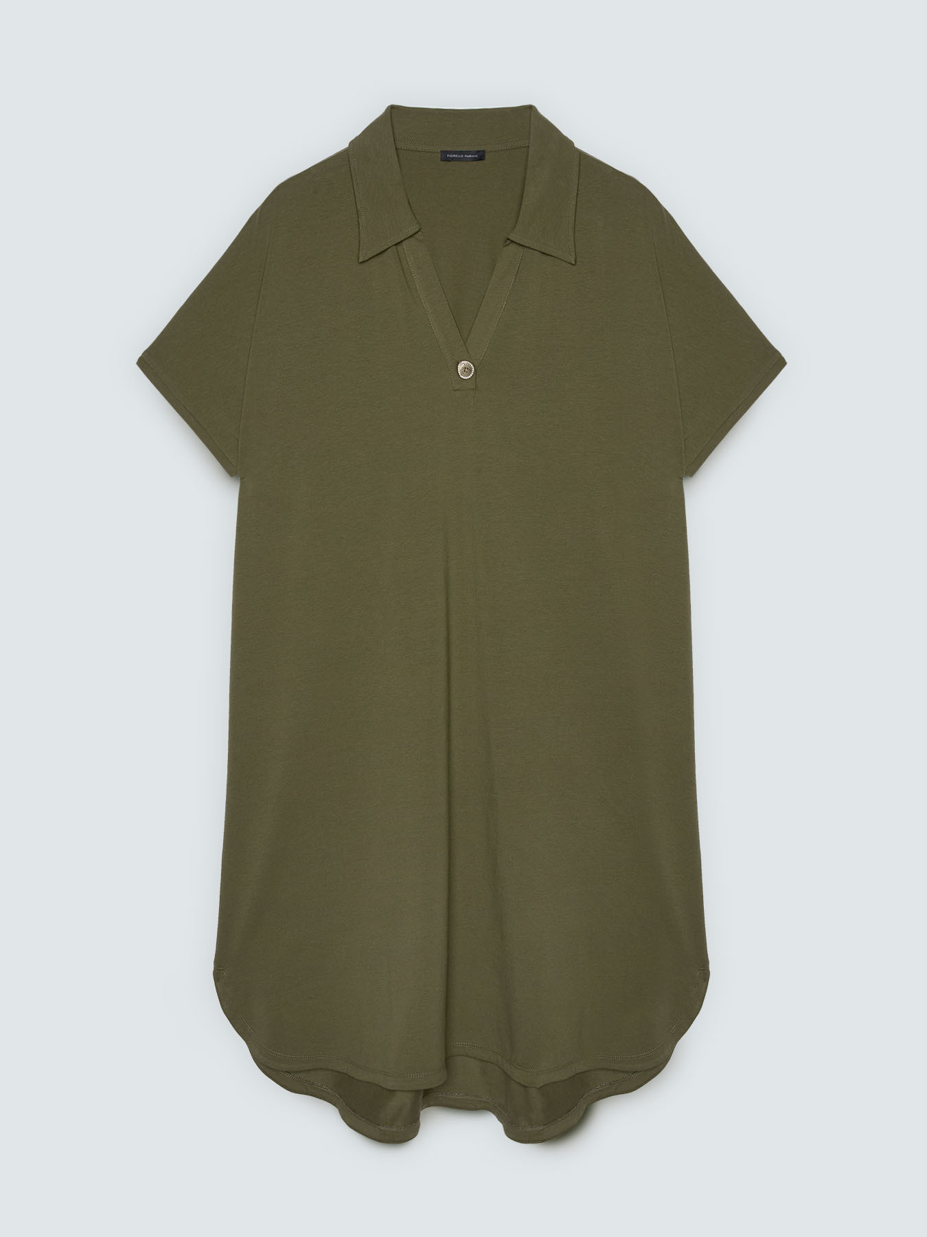 Vestito con colletto polo e bottone gioiello image number 4