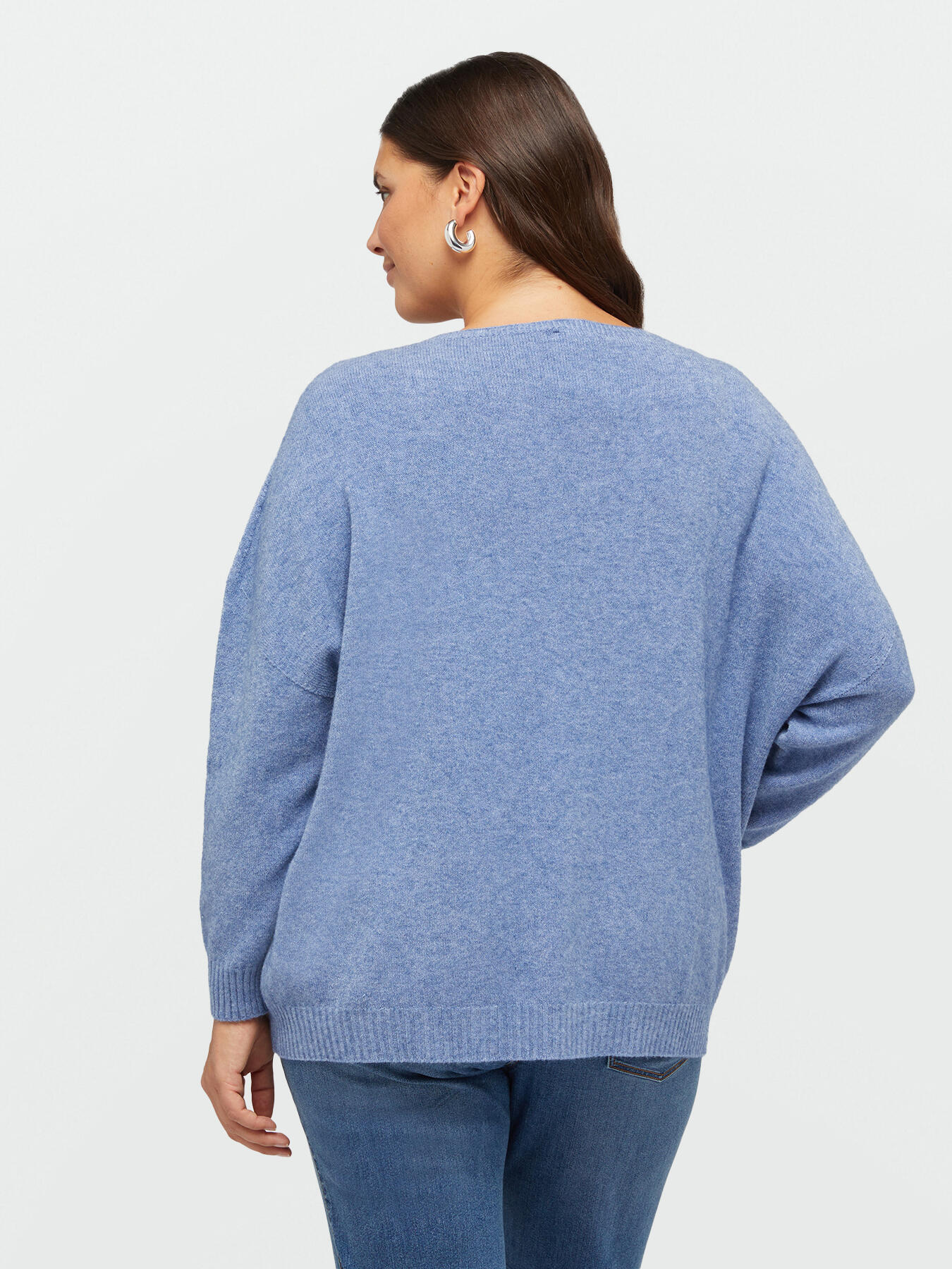 Sweater with crew-neck and ribbed borders image number 1