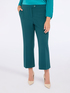 Kick flare pants in stretch fabric image number 3