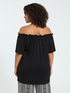 Off-shoulder t-shirt in viscose jersey image number 1