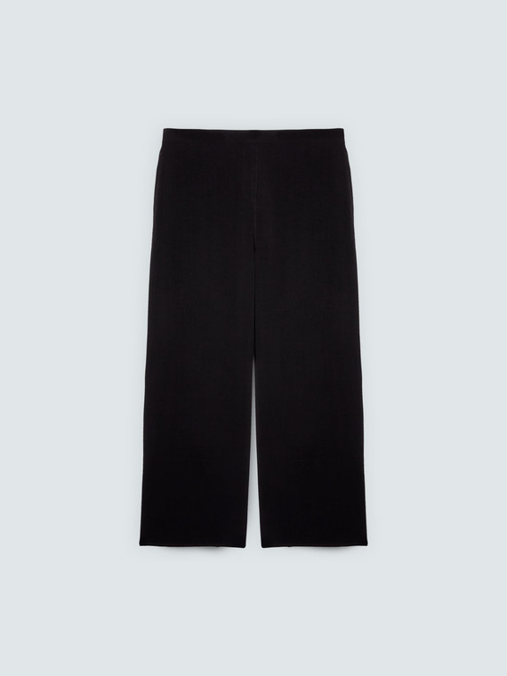Hose mit weitem Bein aus Viskose