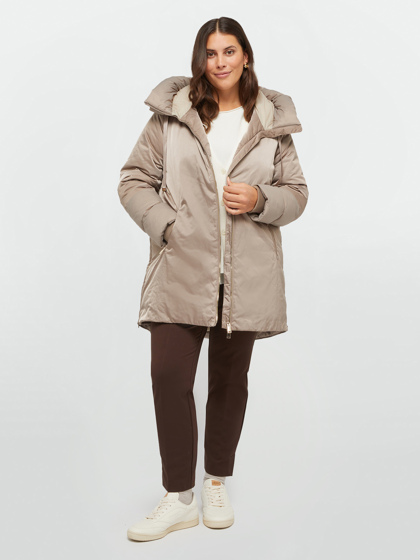 Daunenjacke aus zwei verschiedenen Materialien mit Sorona&reg; Aura-F&uuml;llung image number 3