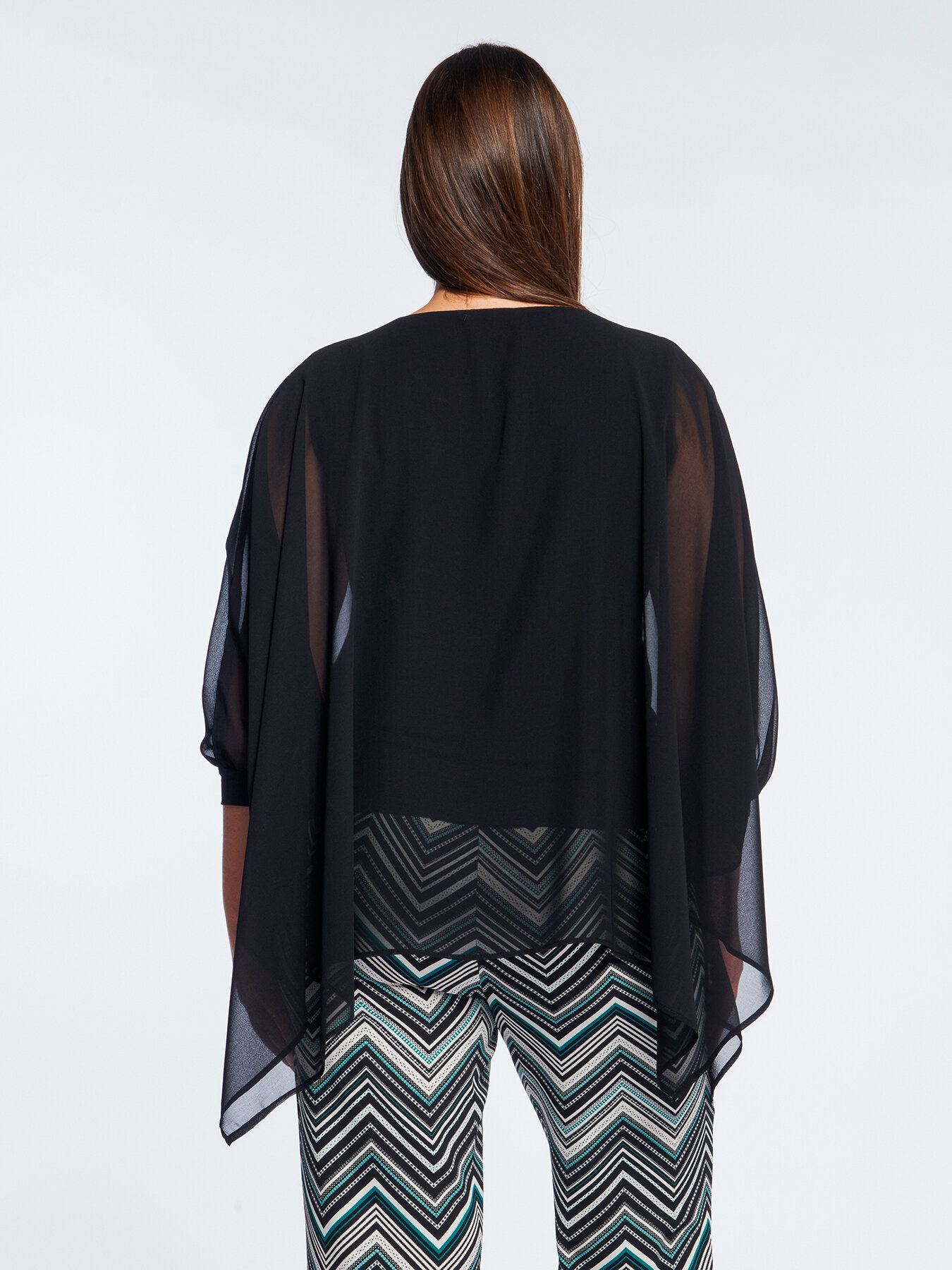 Blusa amplia en georgette image number 2