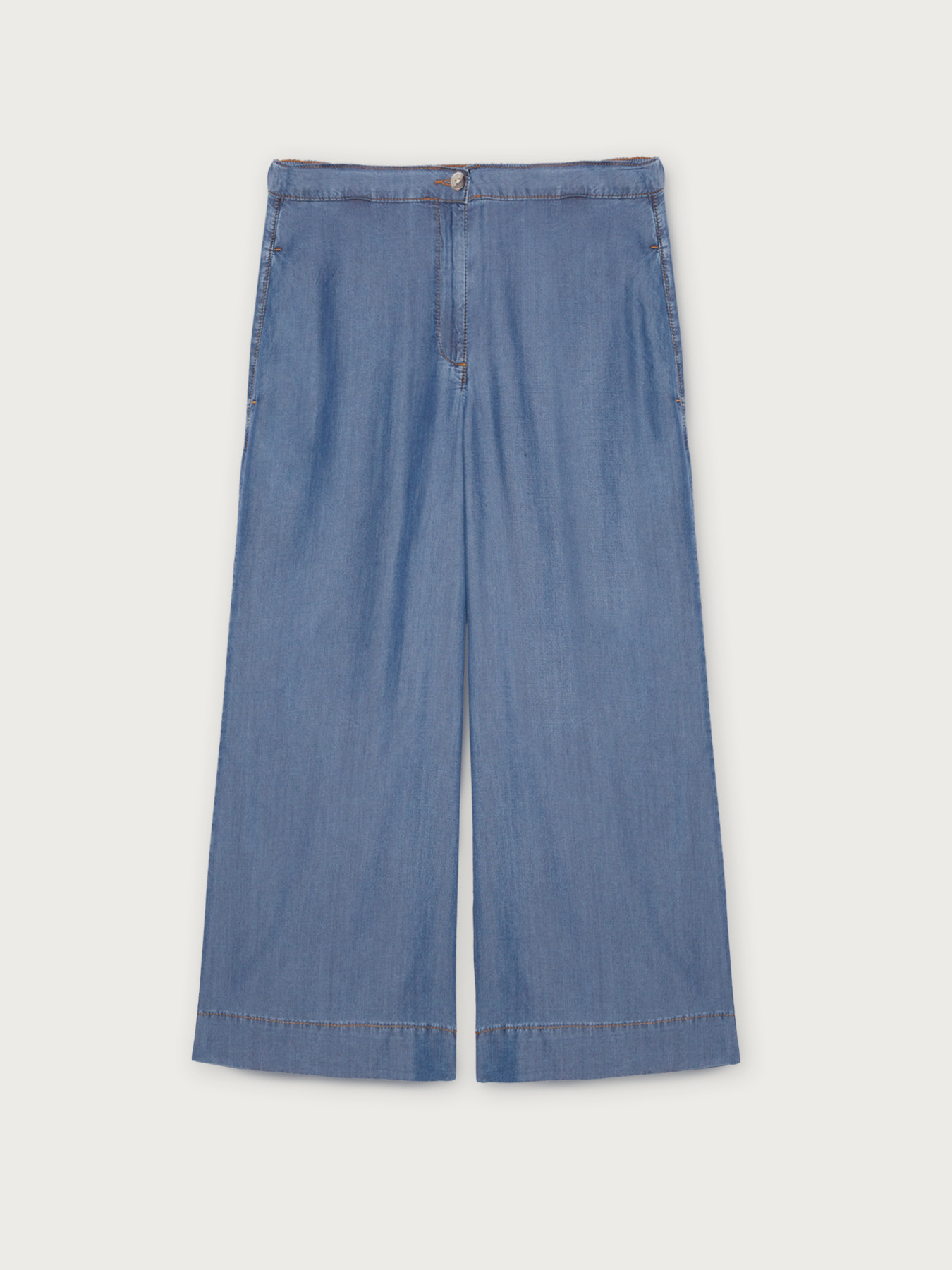 Cropped tencel jeans image number 3