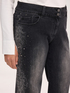 Regular jeans with lace print image number 3