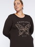 T-shirt with butterfly and leopard print image number 2