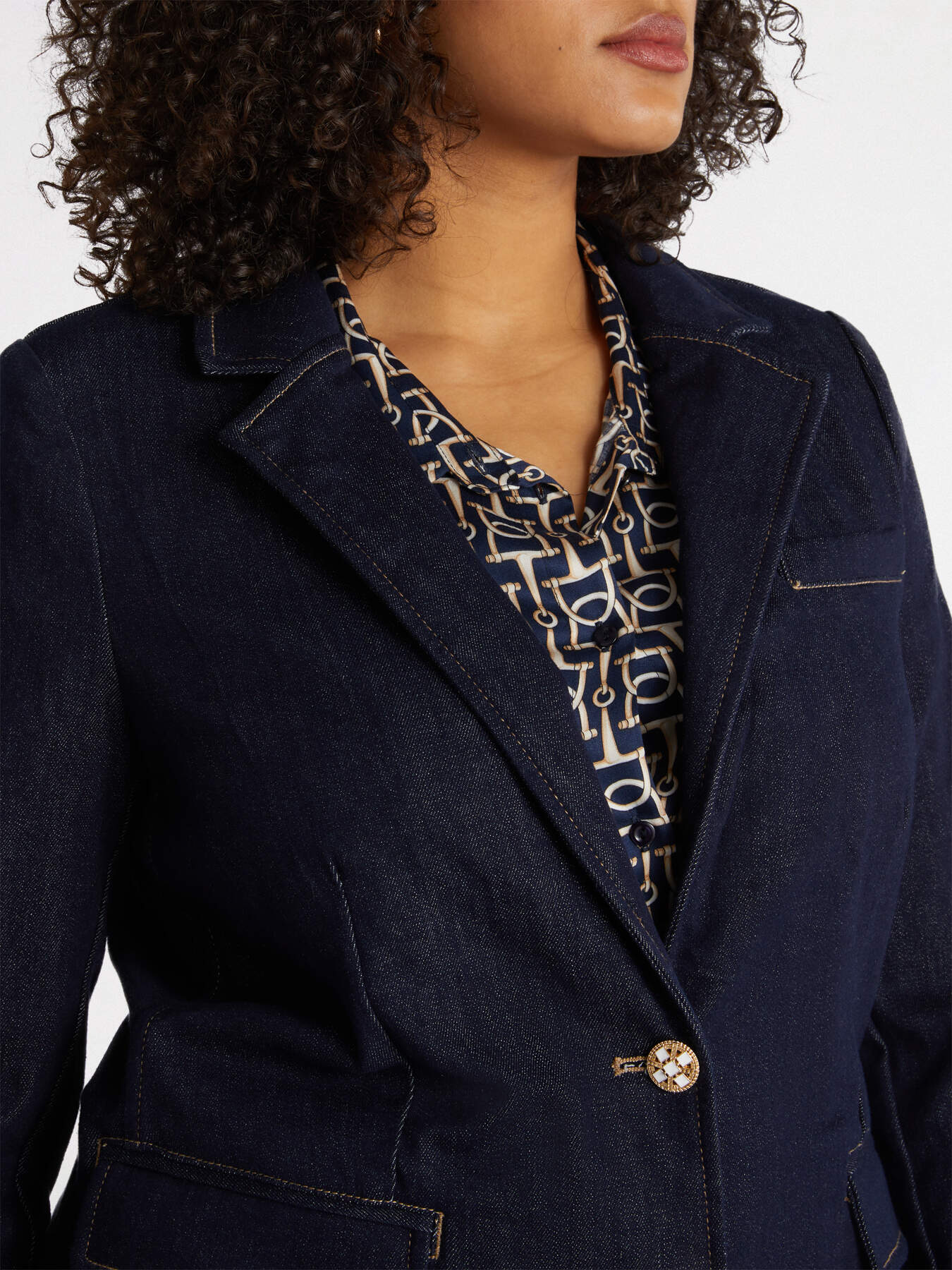 Blazer in denim image number 3