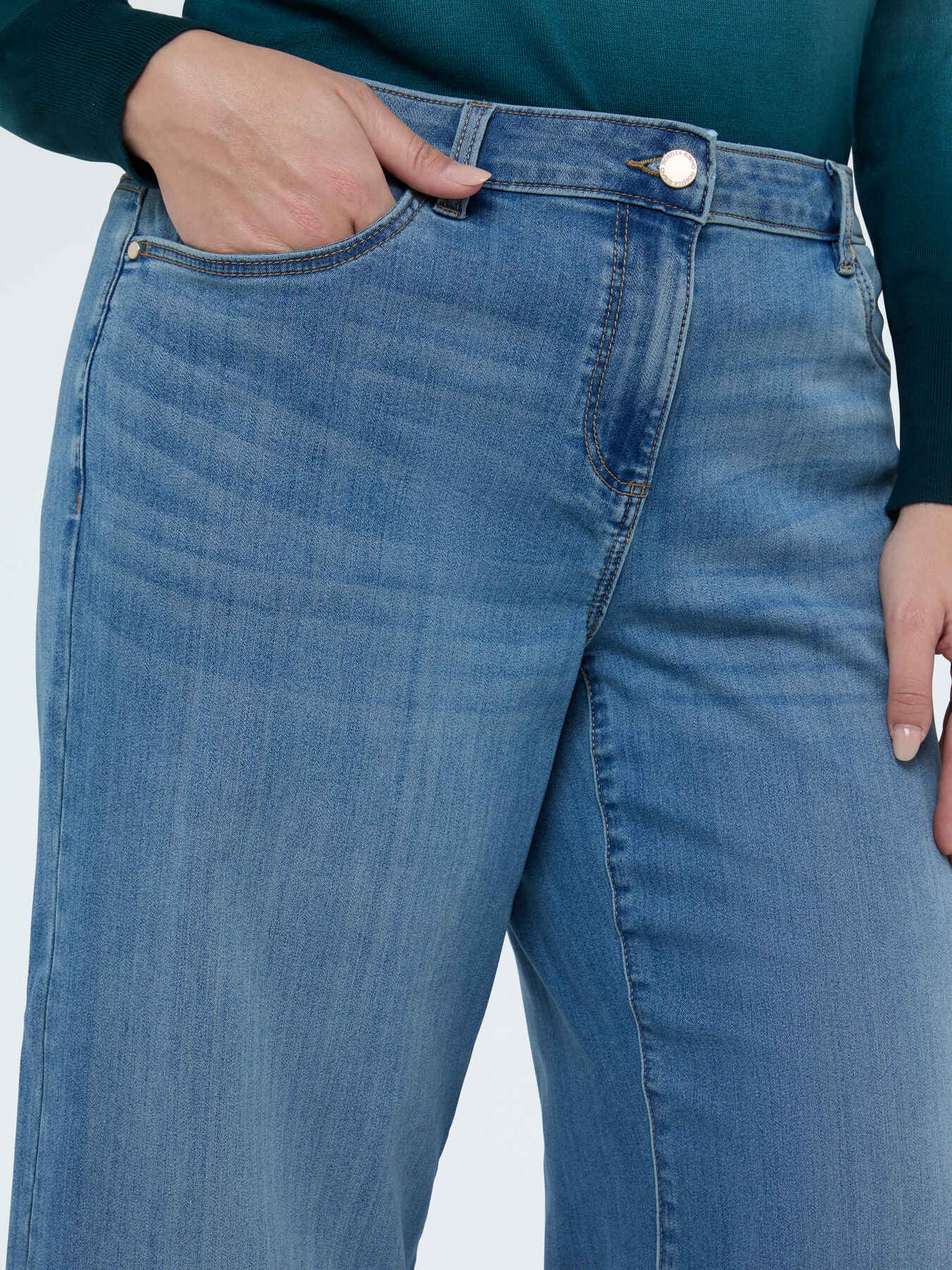 &Tau;&zeta;&iota;&nu; Wide Leg &pi;&lambda;ύ&sigma;&iota;&mu;&omicron; light blue image number 3