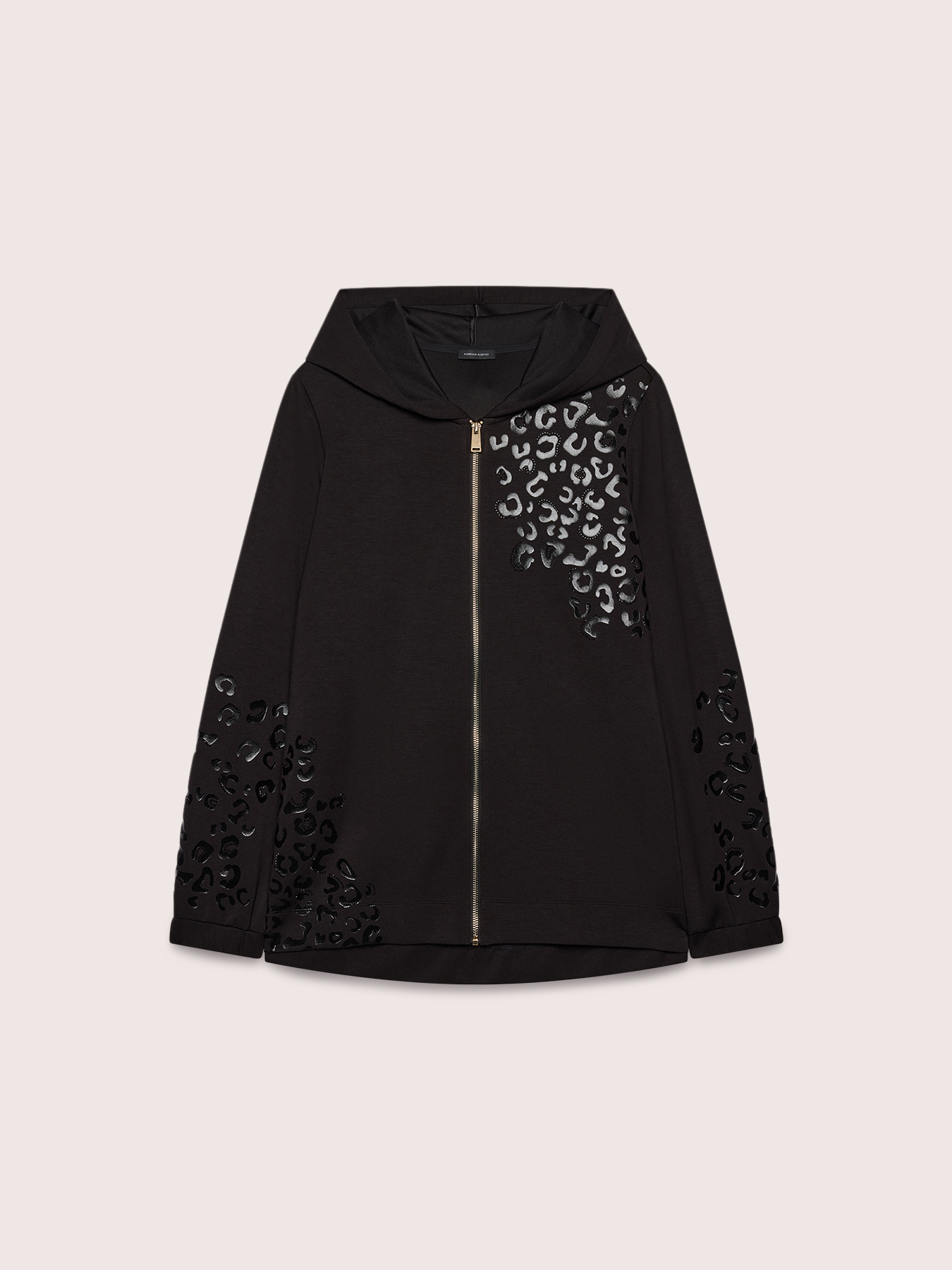 Offenes Sweatshirt mit Leopardenmuster image number 4