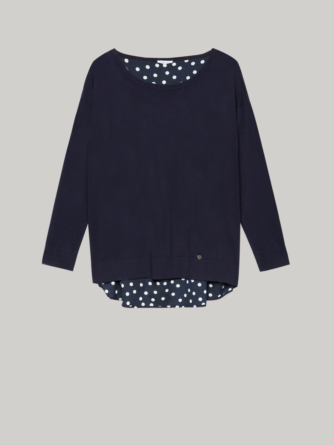 Jersey con aplicaci&oacute;n de lunares detr&aacute;s image number 3