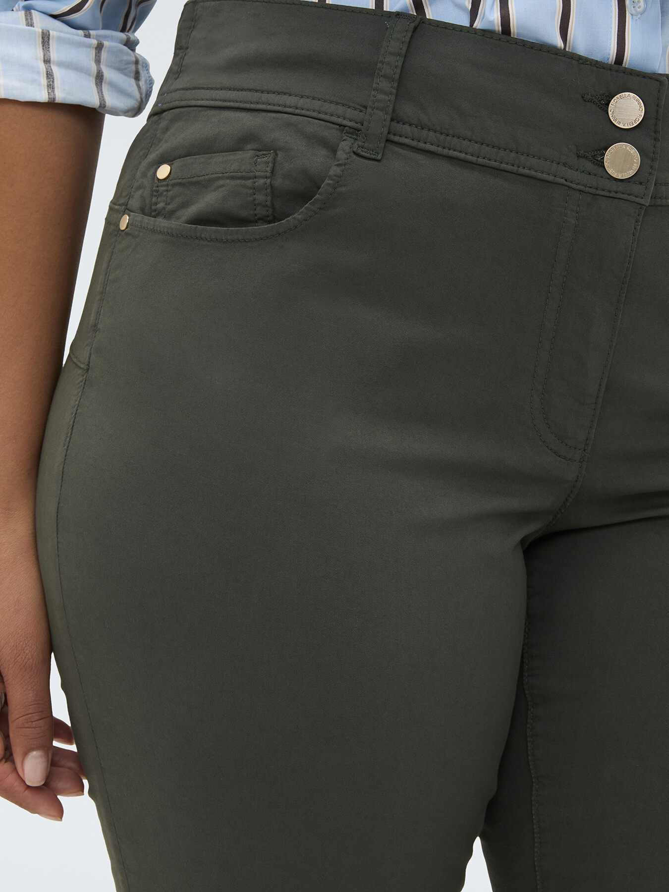 Pantalon Skinny en coton image number 3