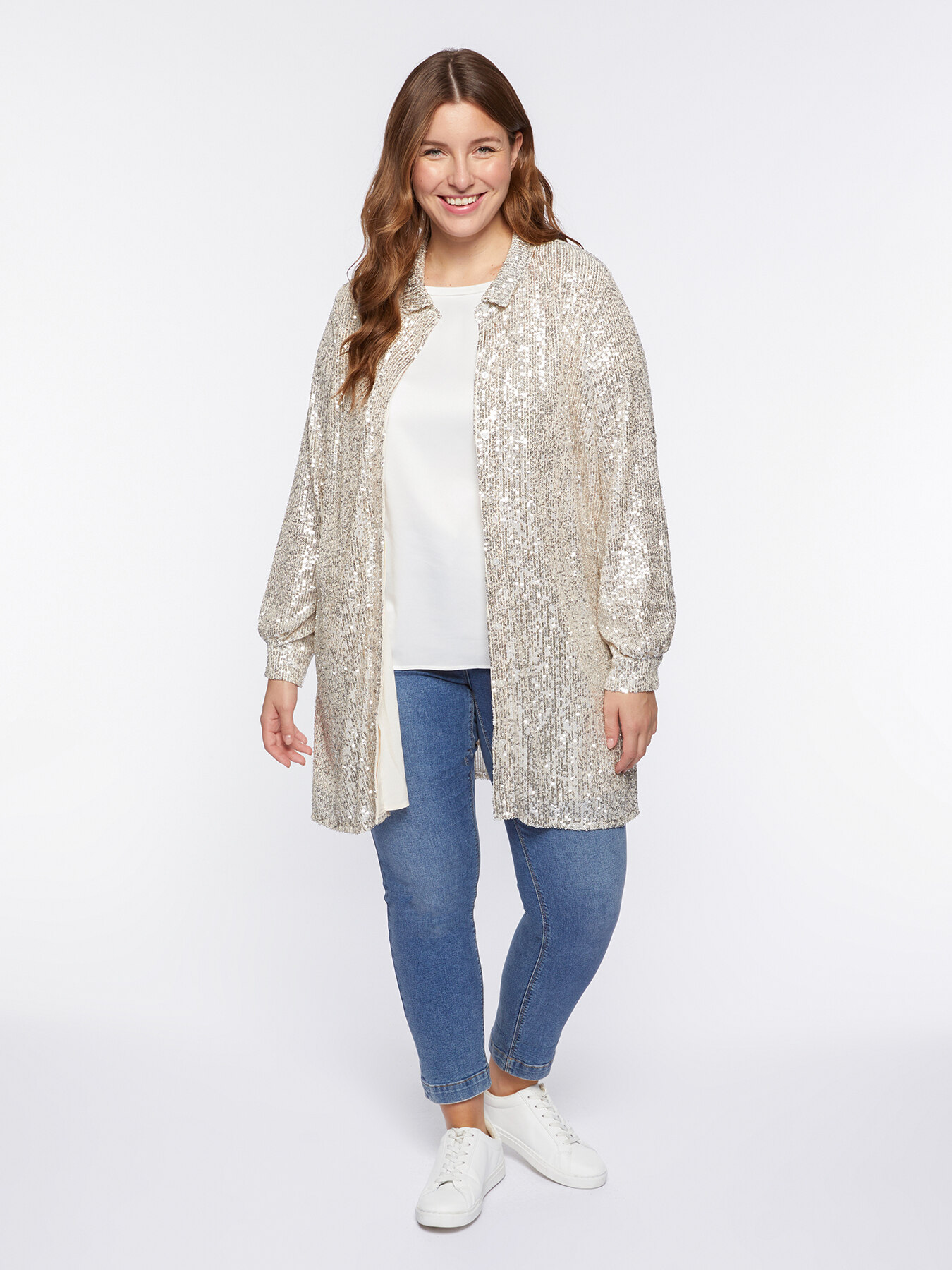 Robe de paillettes compl&egrave;tes de Chemisier image number 5