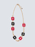 Long necklace with square pendants image number 0