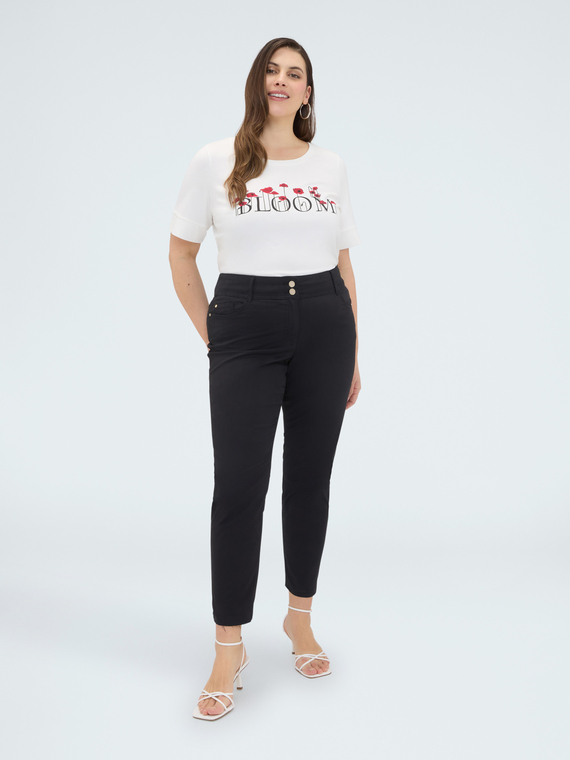 Skinny Cotton Trousers