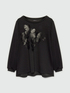 Sweatshirt with heart-shaped appliqu&eacute;s image number 4