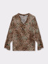 Blusa animalier in viscosa image number 3