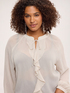 Blouse with bow and ruffle image number 3