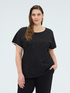 T-shirt with floral embroidery image number 0