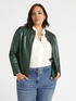 Bikerjacke aus laminiertem Stoff image number 2