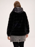 Faux fur jacket with front panel image number 1