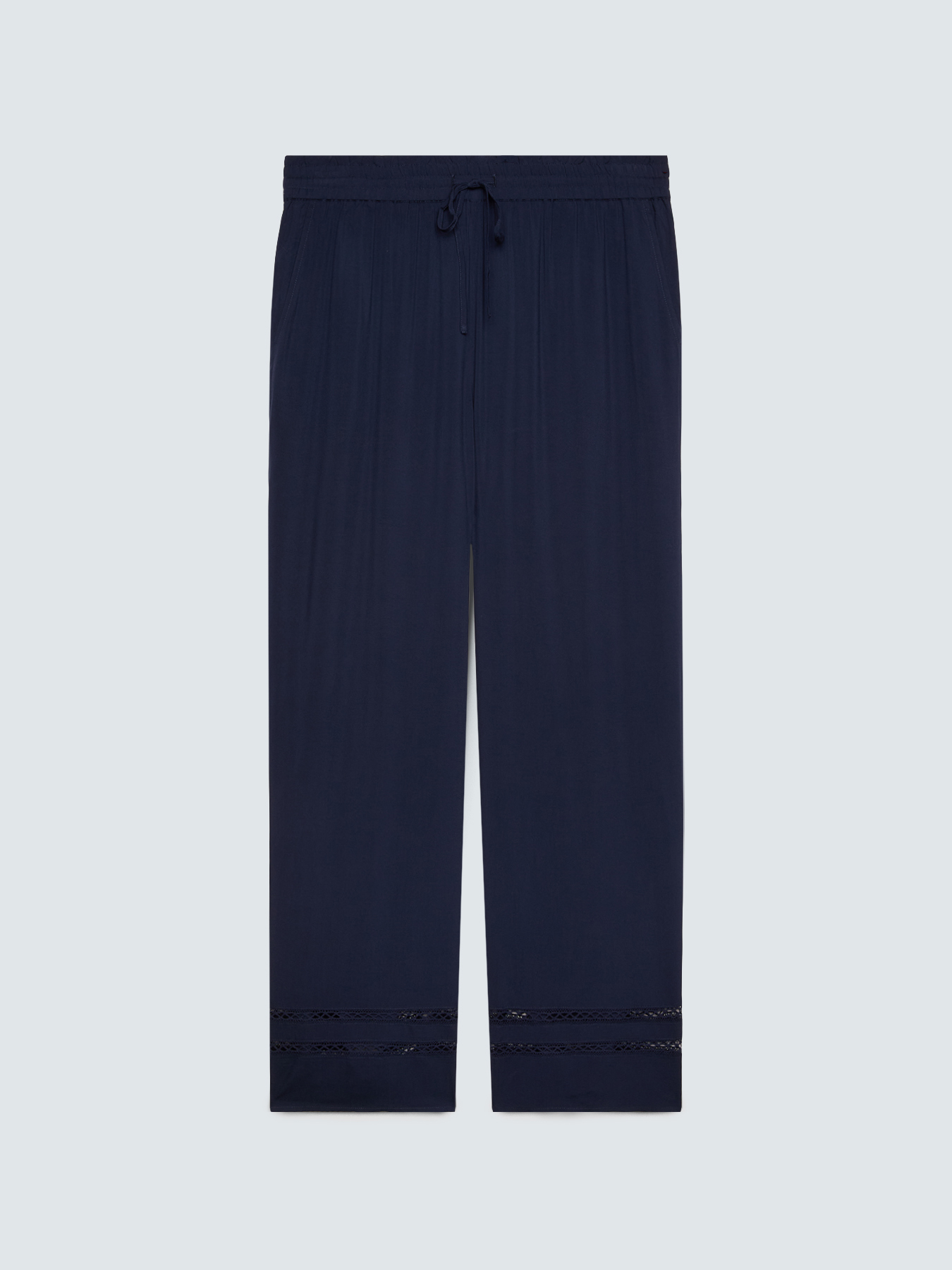 Pantalon Wide Leg avec d&eacute;tail ajour&eacute; image number 4