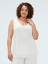 Top in tulle con scollo a V image number 0
