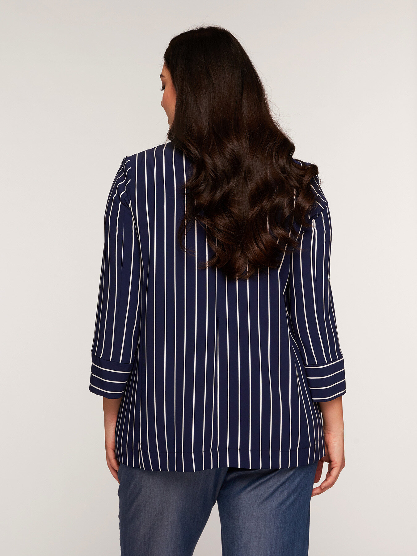 Giacca blazer a righe image number 1