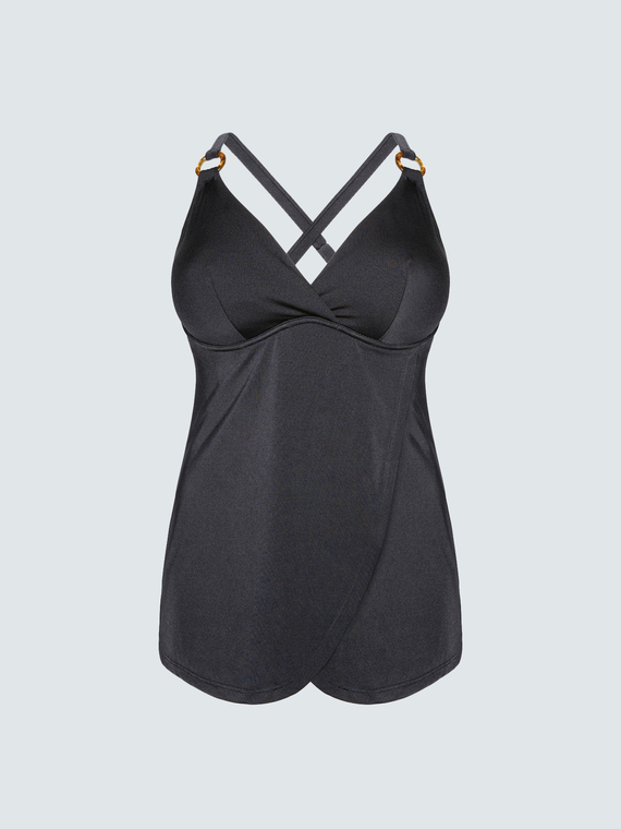 Tankini Top with Ring Detail