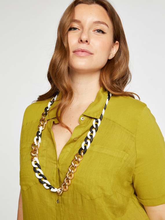 Fiorella Rubino Collana a catena black&white Donna