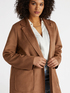 Long soft touch trench coat open in front image number 4