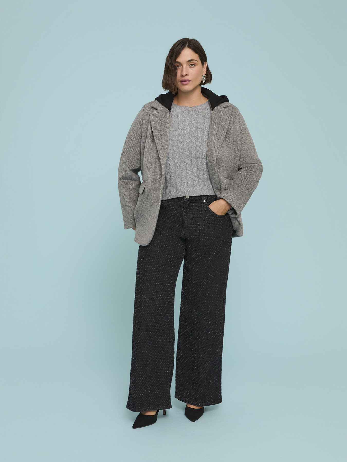 Straight-Leg-Jeans mit Stickerei-Effekt image number 2