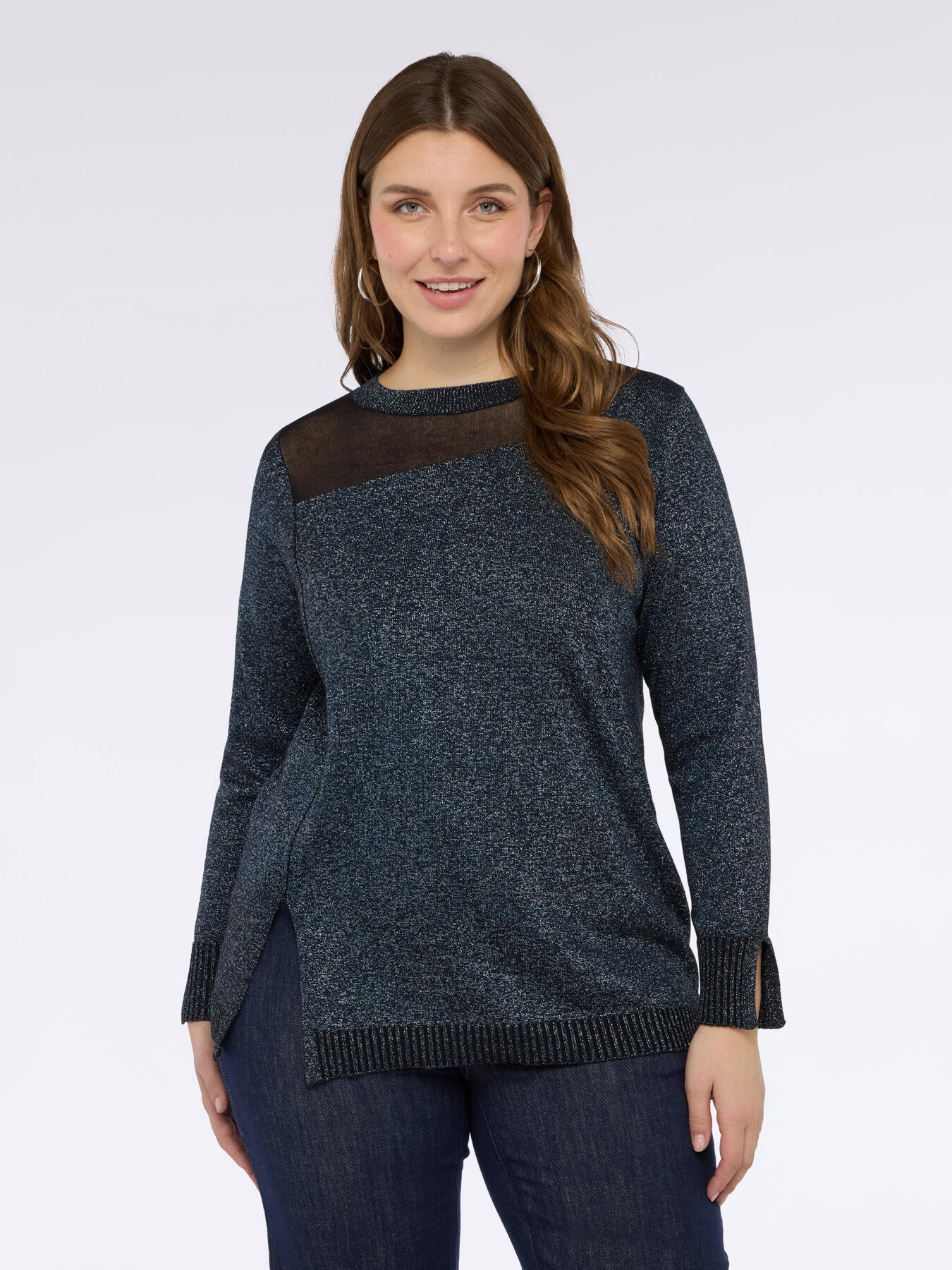 Maglia laminata con inserto image number 2