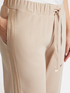 Cropped joggers with lace trims image number 3