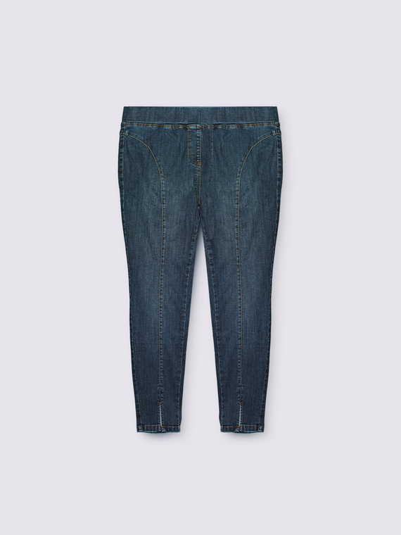 Elastic waist jeggings