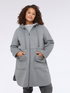 Wool blend coat with nylon hood image number 3