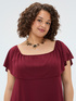 Chill off-shoulder long dress with ruffles image number 5