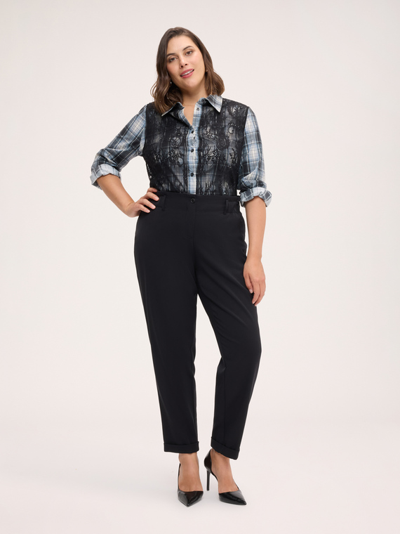 Pantalon Balloon avec taille &eacute;lastiqu&eacute;e